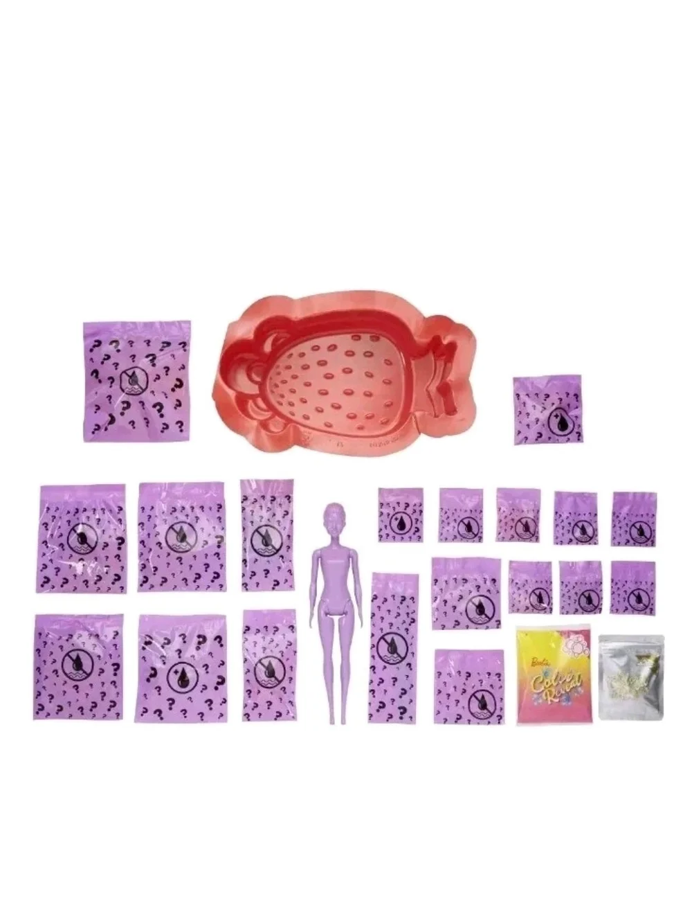 Barbie Strawberry Scent Surprise Color Reveal Doll Set - Pink/Purple